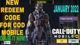 *January 2022* Call Of Duty Mobile New Redeem Code | Cod Mobile Redeem Code Garena