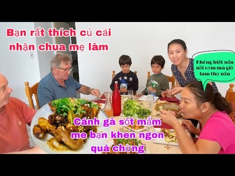 Cánh gà sốt mắm me bạn khen ngon quá thích củ cải nhận chua/mẹ nói mà rơi nước mắt/cuộc sống pháp