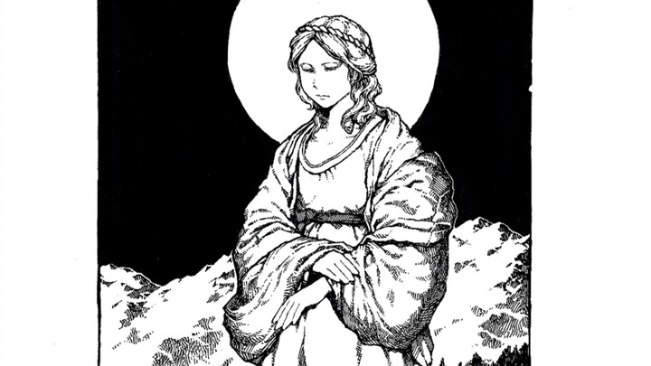The saint said her feet were stained by sin and would not let anyone see them.