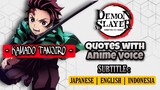 Kata-kata Bijak Kamado Tanjiro dengan Suara Anime - Kata Bijak Demon Slayer