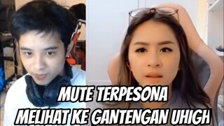 MUTE TERPESONA MELIHAT KE GANTENGAN UHIGH