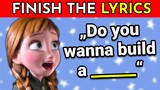 FINISH THE LYRICS - Most Popular DISNEY PRINCESS Songs 👸🎵 | Music Quiz