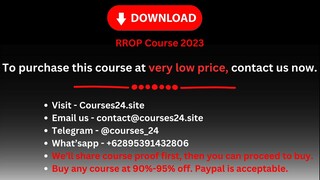 RROP Course 2023