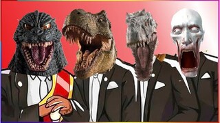 GODZILLA & T-REX & INDOMINUS REX & SCP-096 - Coffin Dance X Baby Shark COVER