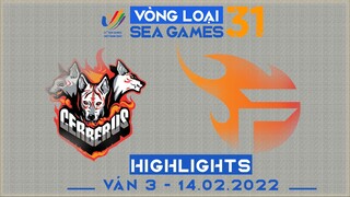 Highlights CES vs TF [Ván 3][Vòng Loại Seagame31 - Vòng 2][14.02.2022]