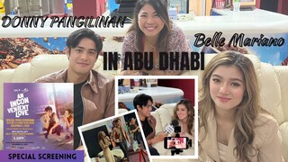 DONNY PANGILINAN & BELLE MARIANO IN ABU DHABI FOR SPECIAL SCREENING OF AN INCONVENIENT LOVE