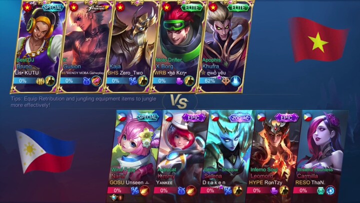 INTENSE GAME BETWEEN PHILIPPINES VS VIETNAM - NATIONAL ARENA TOURNAMENT |MLBB