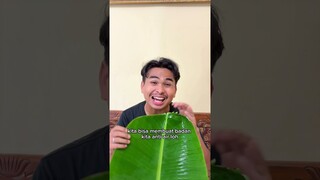 Makan daun pisang