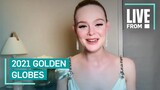 Elle Fanning Teases Secret TikTok Account at 2021 Golden Globes | E! Red Carpet & Award Shows
