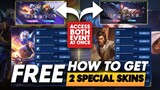 HOW TO GET FREE 2 SPECIAL SKINS WITH THESE HIDDEN EVENTS | MLBB