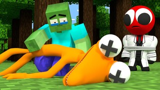 Monster School: ORANGE's SAD ORIGIN STORY | Rainbow Friends x Minecraft Animation