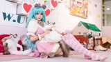 ฅKitty likes not wearing shoes meow ฅCat ear switch 【Hatsune Miku Sheng He】