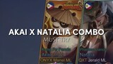 AKAI X NATALIA SPIN AND HIT COMBO CLIP GAMEPLAY | MANELPLAYS