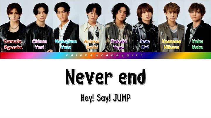 Hey! Say! JUMP - Never end (Kanji/Romaji/Español)