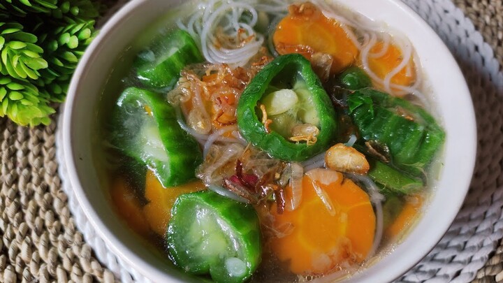 sop oyong bihun wortel - ide masakan rumahan