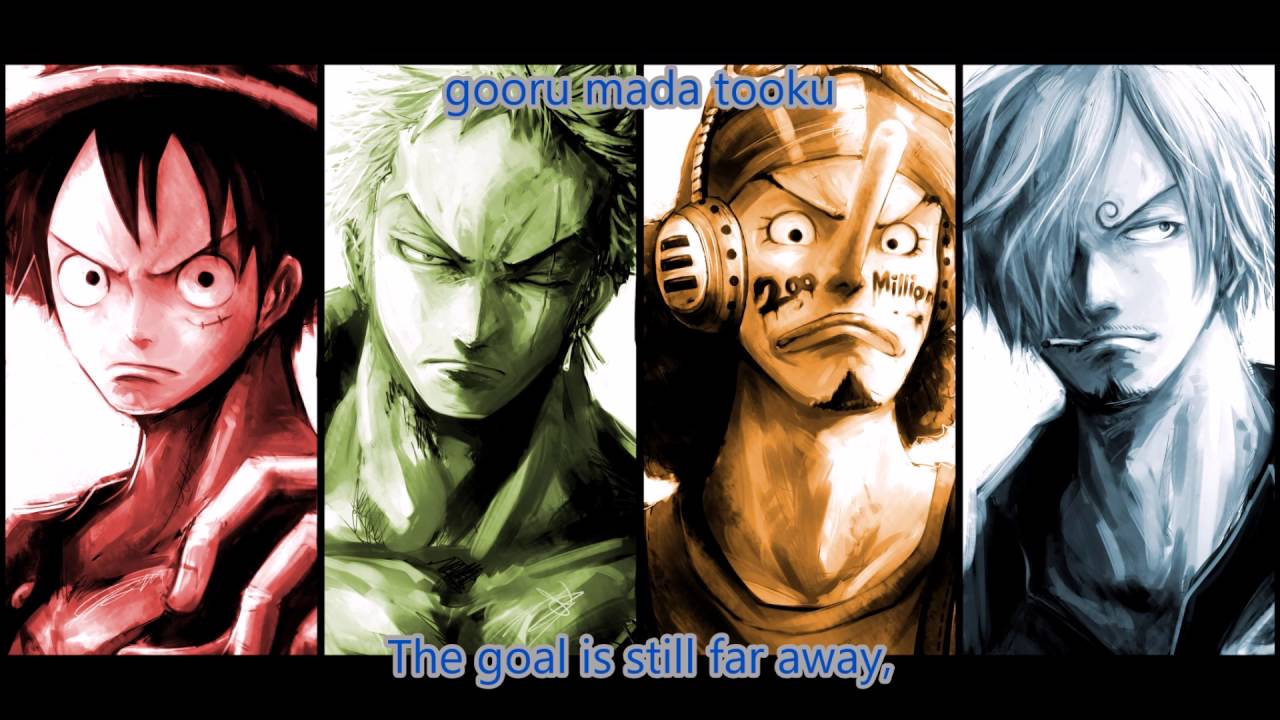 One Piece Opening 18 Japanese English Lyrics Full Version Bilibili