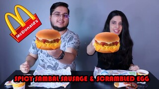 MCDONALD'S MALAYSIA || SPICY SAMBAL SAUSAGE SCRAMBLED EGG SANDWICH || SAMABLICIUOS MORNING