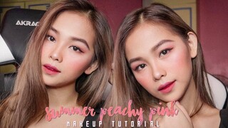 Summer Peachy Pink Makeup Tutorial | Frhea Jaimil (PHILIPPINES)