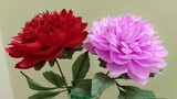 Hướng dẫn làm hoa bằng giấy nhún siêu đẹp | Beautiful Paper Flower