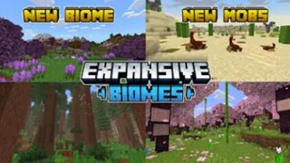 Expansive biome di minecraft!! banyak mob baru yang keren parah!