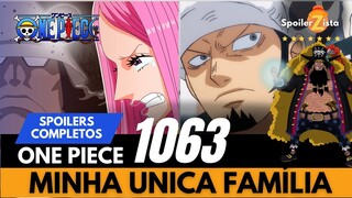 ONE PIECE 1063   SPOILERS COMPLETOS - MINHA ÚNICA FAMÍLIA