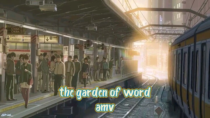 beautiful scene in the movie 'the garden of word'
