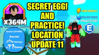 Secret Egg and Practice Location UPDATE 11 Anime Punching Simulator | New Codes