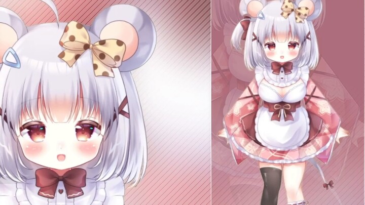 【Free Live2D Model】Big Black Chinchilla Maid