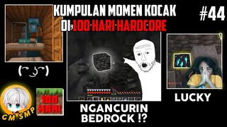 Kumpulan MOMEN KOCAK di 100 HARI MINECRAFT dan GM SMP !! Part 44