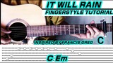 It will rain | Bruno Mars (Guitar Fingerstyle Cover) Tabs + Chords