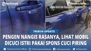 Apes Lur! Suami di Malaysia Syok Tahu Istri Pakai Spons Cuci Piring Saat Mencuci Mobil, Beret Semua!