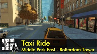 Middle Park East to Rotterdam Tower | Taxi Ride | GTA IV