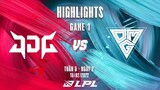 JDG vs OMG | Highlights - Game 1 | Tuần 5 Ngày 2 | LPL Mùa Xuân 2022