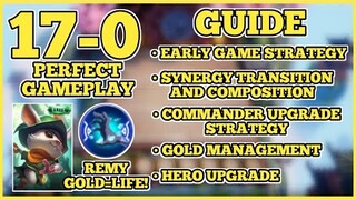 17-0! HOW TO GET PERFECT GAMEPLAY USING REMY | Artek Gaming | TOP 1 GLOBAL MAGIC CHESS