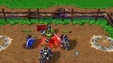 In Warcraft 3, which level 1 heroes can escape from being surrounded by infantry at the beginning?