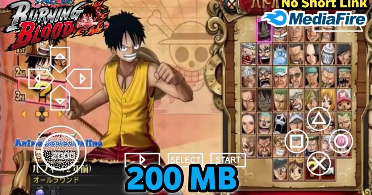 One Piece Burning Blood PPSSPP Game Android Offline Bilibili