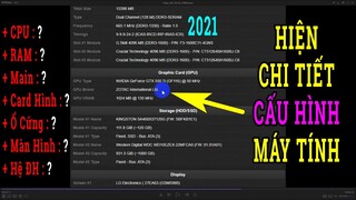Hướng Dẫn Cách Kiểm Tra Cấu Hình Máy Tính Laptop PC Chi Tiết | Phần Mềm Siêu Chính Xác 2021