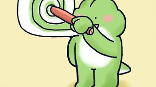 [Little Spear Zoo] The little turtle’s pencil broke, and all the friends from the zoo came to help h