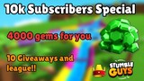 10k Subscribers Special! 4000 Gems for you 💎 Giveaways and League.