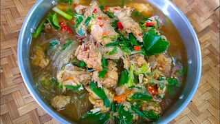 แกงไก่บ้านใส่วุ้นเส้น แกงบ่อยอร่อยไม่เคยเปลี่ยน สไตล์| ครัวบ้านๆ Channel