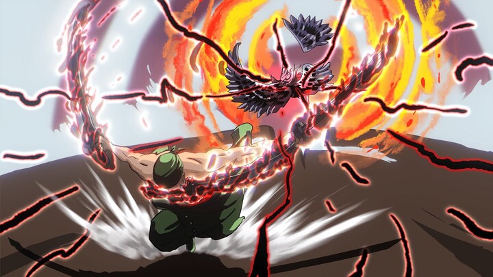 Zoro vs King, full epic battle, Zoro Knockout King and cut one of the wing