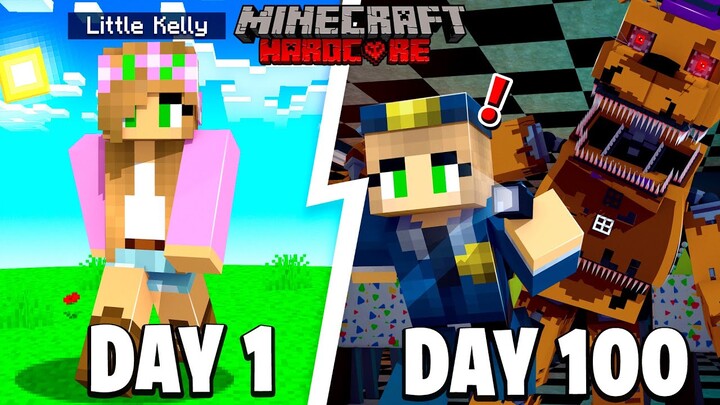 I Survived 100 DAYS in FNAF FREDDY'S PIZZERIA in Minecraft .. Here's What Happened