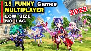 TOP 15 Best FUNNY MULTIPLAYER Games for Android iOS LOW SIZE Multiplayer Games NO LAG | Most Popular