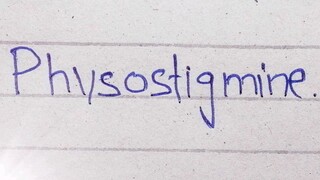 Psysostigmine