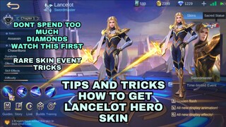 How To Get Lancelot Hero Skin in Cheapest Way | Rare Skin Event Tricks