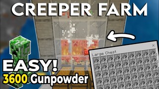 Easy Creeper Farm Tutorial in Minecraft Bedrock 1.19 Gunpowder Farm MCPE/PS4/XBOX/SWITCH