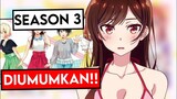 Akhirnya! Kanojo Okarishimasu Season 3 Episode 1 Diumumkan!!!