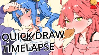 #1 Quickdraw Timelapse Micomet Date!