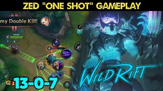 LOL Mobile ZED is HARD? Insane Burst Damage (One Shot Combo) - Wild Rift French Plays