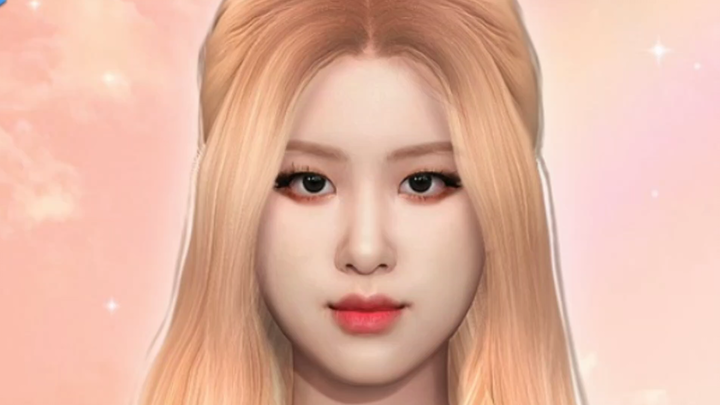 【The Sims】Park Chaeyoung Rosé Super realistic face pinching The Sims 4 shares the sims 4 tubing hand